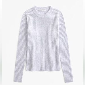 Abercrombie & Fitch Light Gray Knit Pullover